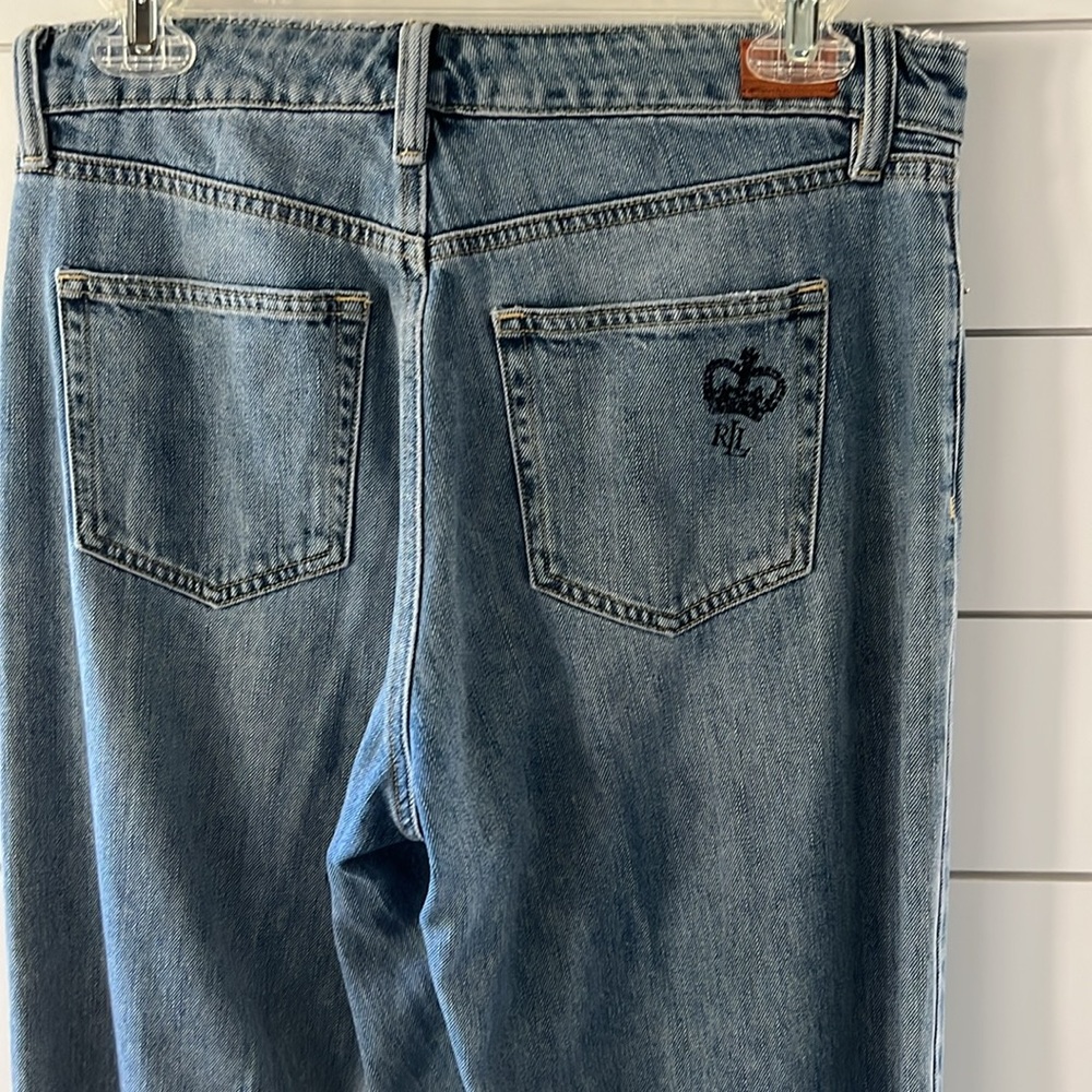 Ralph Lauren Print Wide-Leg Jean High Waist - Picture 12 of 13